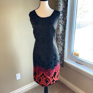 Pause Cafe dress & jacket black and red sheath sleeveless Midi Goth Women's